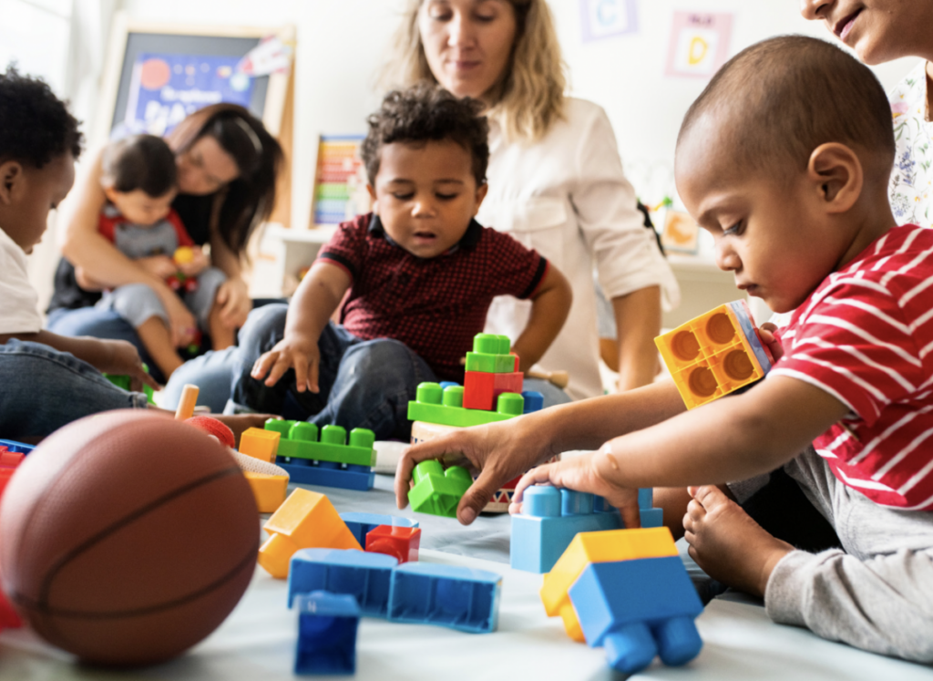 Children playing at nursery