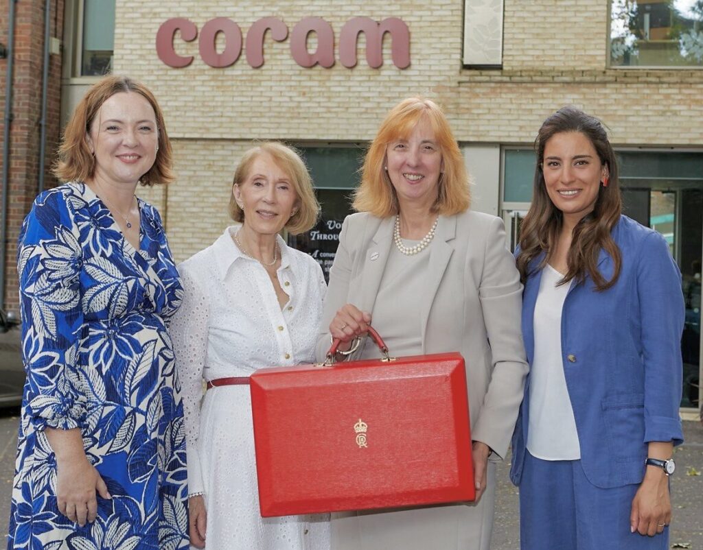 The Barrow Hepburn and Gale team with Coram CEO Carol Homden and Ghadeer Shawareb