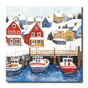 Christmas Fishing Boats