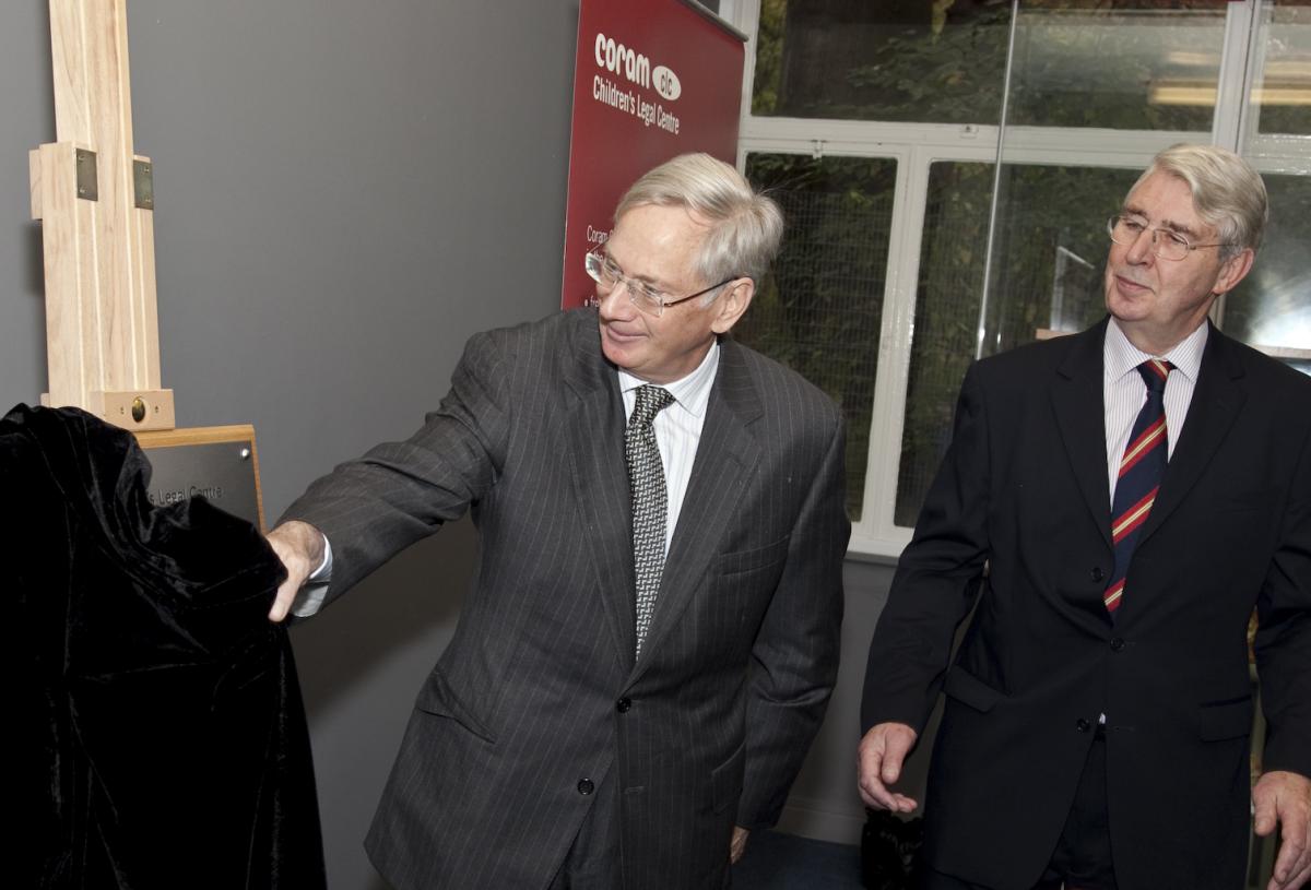 CCLC Launch_Duke of Gloucester unveils plaque with Ted Hartill