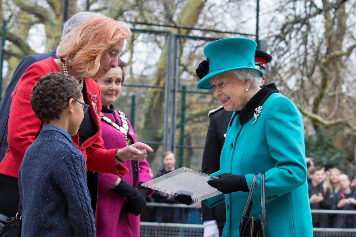 Her Majesty visits Coram in 2018