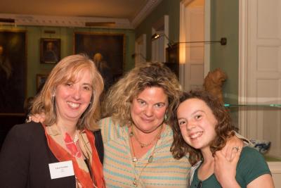 Dr Carol Homden, CEO of Coram, with 'Inspiring Women' moderator Eleanor Mills and daughter