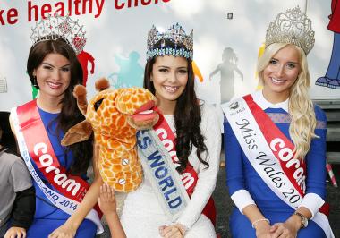 Miss England, Miss World and Miss Wales at Coram