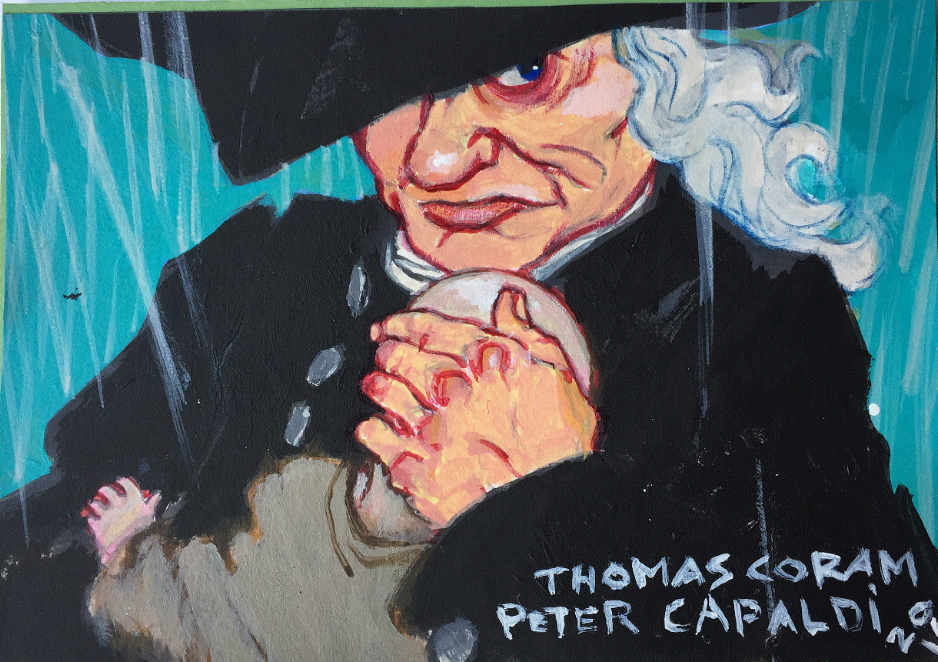 Peter Capaldi's card of Thomas Coram